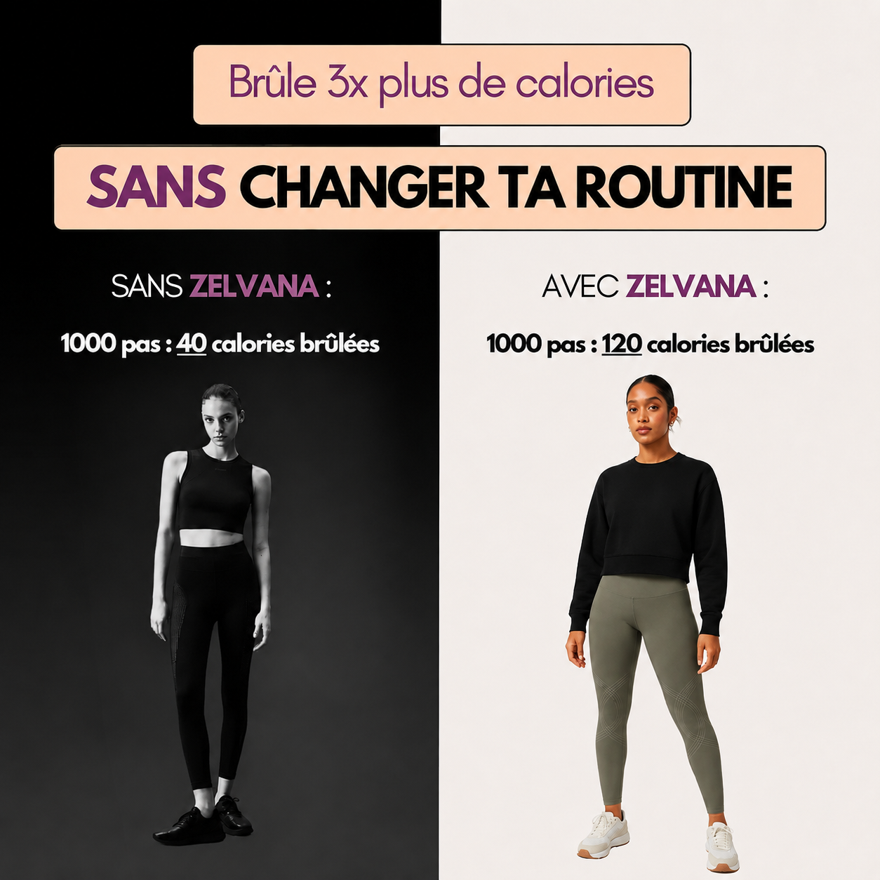 Leggings 3D anti cellulite Zelvana® Zelvana